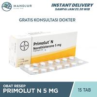 Gambar Primolut N 5 mg 15 Tablet / Norethisterone / Obat Haid dari Apotekmandjurofficial undefined 1 Tokopedia