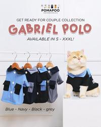 Gambar POMAPOO - Baju Kucing dan Baju Anjing Gaby Dress Dan Gabriel Polo - GABRIEL GREY, M dari Pomapoo undefined 4 Tokopedia