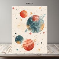 Gambar Wall Decor Home Planet 30x40 | Hiasan Dinding Rumah Angkasa - HM141 dari FUARTO ID undefined 4 Tokopedia
