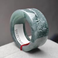 Gambar CINCIN RAJA BATU GIOK ASLI BURMA UKIR LASER NATURAL JADEITE JADE BERSERTIFIKAT - BLUEWATER dari masterpride undefined 4 Tokopedia