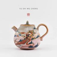 Gambar 280ml Chinese Dunhuang Cultural Teapot Dance Hostess Art Pot Tea Soaking Kettle with Ball Hole Tea Services Supplies Collection dari Iridescent Pulse undefined 1 Tokopedia