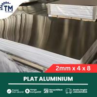 Gambar Plat Aluminium Tebal 2mm x 4 x 8 Feet / 1200 x 2400 mm / 120 x 240 cm / 1,2 x 2,4 Meter SNI Sertifikat - Plat Alumunium Lembaran dari TOP MATERIAL undefined 1 Tokopedia