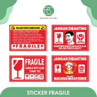 Gambar Sticker Fragile Murah / Cetak Stiker Label Pengiriman Awas Pecah - 5 x 7 cm, SF 6 dari Bursa Cetak undefined 1 Tokopedia