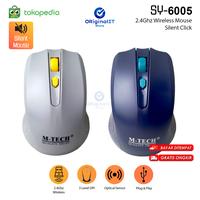 Gambar Mouse Wireless 2.4Ghz Silent Click SY-6005 Mtech - GREY YELLOW dari Original IT undefined 2 Tokopedia