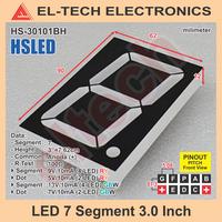 Gambar 7 Segment 3.0" Inch Anoda Red LED Digital Monitor Display Board Papan Layar Peraga Tampilan Seven Tujuh Ruas Digit Angka Huruf Merah 3.0 3 7.62cm 7.62 7.5cm 7.5 8cm 8 cm - HALED, Biru dari ELTECH online undefined 3 Tokopedia