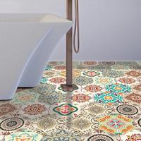 Gambar Retro Pattern Non-Slip Floor Stickers Living Room Kitchen Bathrooms PVC Tile Decals Home Decor Waterproof DIY Peel and Stick dari Yasha Assault undefined 1 Tokopedia