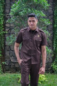 Gambar Baju Security Seragam Security Setelan Safari Baju Supir ATX - Navy Pendek, S dari Safety Firstpedia undefined 4 Tokopedia