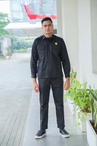 Gambar Baju Security Seragam Security Setelan Safari Baju Supir ATX - Navy Pendek, S dari Safety Firstpedia undefined 5 Tokopedia