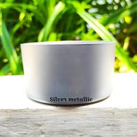Gambar BELVAKITCHENWARE  BUMPER PELINDUNG TUMBLER botol minuman polos bermotif glitter bottle boot pelindung botol minuman anti slip anti lecet silicon bottle - Silver metalic, Diameter 7.5cm dari Belva kitchenware undefined 3 Tokopedia