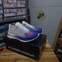 Gambar Under Armour Flow Velociti Elite Unisex - White Blue - Carbon Fiber Plate - 44 dari Wynstore.id undefined 5 Tokopedia