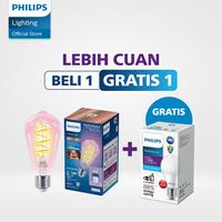 Gambar Beli 1 Gratis 1 Philips Smart WIFI LED Filament 6.3W ST64 Color dari Philips Lighting Indonesia undefined 1 Tokopedia