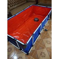 Gambar A15 TERPAL KOLAM IKAN FULLSET Full set MINIMALIS KOLAM TERPAL PIPA PARALON RANGKA (0430) dari Gandasuli shop undefined 3 Tokopedia