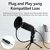 Gambar Bonuskan Olyps Microphone Condenser Live Karaoke Recording Equipment Poble Whth Tripod & Pop - US19-Black dari Marvel Trendy undefined 4 Tokopedia
