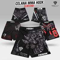 Gambar Celana MMA Hook, Fight Shorts, MMA Shorts, MMA Shorts No Gi Hook - Octagon, L dari Hook Fight Gear HQ undefined 3 Tokopedia