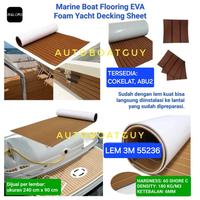 Gambar Marine Boat Flooring (Karpet Lantai Kapal) EVA Mat Foam Decking Sheet - Cokelat Garis Hitam (NC-3.1) dari AUTOBOATGUY undefined 1 Tokopedia