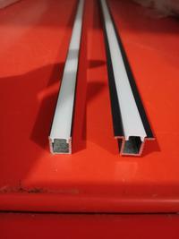 Gambar aluminium profile list  led strip mini buat led strip 5mm housing hitam lebar 8mm tinggi 9mm housing led strip lemari inbow outbow sayap surfaced - 0809 u outbow dari lighting solution indonesia undefined 2 Tokopedia