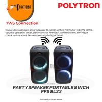 Gambar POLYTRON PPS 8L22 SPEAKER PARTY SPEAKER BLUETOOTH KARAOKE SPEAKER PORTABLE DUAL POWER dari FORTUNA ELECTRONIC MEDAN undefined 2 Tokopedia