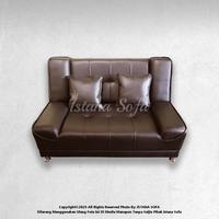 Gambar Sofabed / Sofa bed Alpha Mini (ukuran kecil) Ruang Tamu Minimalis - cokelat tua dari IstanaSofa undefined 2 Tokopedia