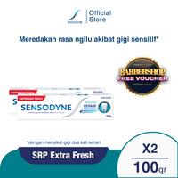 Gambar [ZONA GANTENG] Sensodyne Sensitif Repair & Protect Advanced Care Extra Fresh 100gr GET Barbershop Voucher dari Sensodyne Indonesia undefined 1 Tokopedia