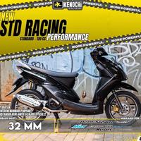 Gambar Knalpot Standar Racing Kenochi Type Performance Mio Beat Scoopy Mo J Mio M3 Genio Vario 110 - MIO M3/MIO 125, NON COVER dari JKT Racing Store undefined 1 Tokopedia