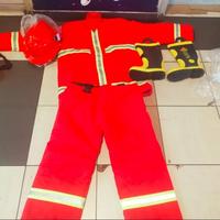 Gambar Full Sett Baju Pemadam kebakaran Merah Lokal / Fireman Suit Original dari AnugerahDwiSafety undefined 1 Tokopedia