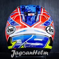 Gambar Arai Helm Rx-7X Ogura | Blue Red | Rx7X Full Face Ovirahmasana - M dari ovirahmana undefined 2 Tokopedia