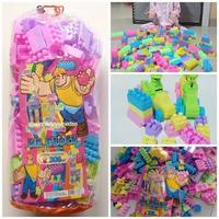 Gambar Mainan Brick Balok Susun Anak DIY Ukuran Besar Mr Block Bisa Pilih Isi di Varian - 136 Pcs dari EAZYTOYS undefined 1 Tokopedia