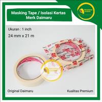 Gambar Masking Tape 1 Inch Daimaru Lakban Kertas 24mm x 21m Isolasi Cream dari Grosiran Lakban undefined 3 Tokopedia