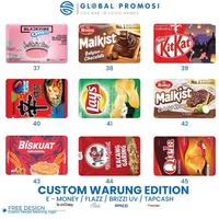 Gambar Emoney / Brizzi / E-Money / Flazz Gen 2/ Etoll/ Tapcash / E-Toll Mandiri Custom Warung Edition Snack Cetak Print Uv Design Bebas Full Color Express Tanpa Po - Flazz gen2, 1 sisi dari KartikaTrendy undefined 2 Tokopedia
