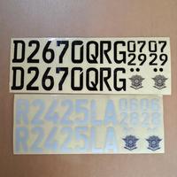 Gambar STICKER PLAT NOMOR MOTOR REFLEKTIF/FOSFOR - Hitam dari NA Sticker undefined 1 Tokopedia