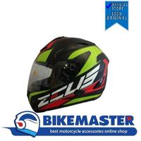 Gambar Helm Zeus ZS-806 Matt Black/II31 Green Fullface SIZE XL (ADA MINUS BARET) dari Bike Master undefined 1 Tokopedia