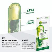 Gambar Garnier 2% Niacinamide Kale Ampoule Concentrated Tissue Sheet Mask 15gr Masker Kertas Wajah Kulit Berminyak Purifying Vegan Atasi Oily Acne Prone Skin like Sensatia Botanicals Clarifying Cica The Saem Natural Green Tea You Bubble Moisturizer The Lift Job - November 2024 dari Janji Pelangi Dari Tuhan Kita undefined 2 Tokopedia