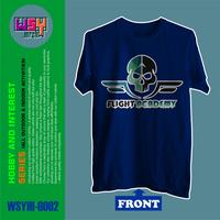Gambar Hobby and Interest Series - Front Design Unisex T-Shirt - Flight Academy Colorfull Skull Logo - Benhur, M dari WSY_Mrch undefined 1 Tokopedia