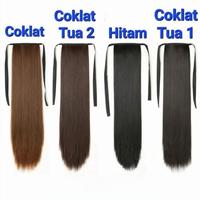 Gambar RAMBUT PALSU PANJANG PONYTAIL DENGAN TALI WIG HAIR EKSTENSION RAMBUT - CoklatTua 2 dari Yiling Online Shop undefined 4 Tokopedia
