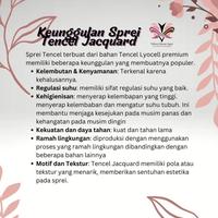 Gambar Sprei Tencel Jacquard Sutra Organik 80s Kode TC 009 200x200 180x200 160x200 120x200 100x200 90x200 By Velvet Haven Sprei - Set Sprei, 90x200x30 dari VelvetHaven undefined 2 Tokopedia