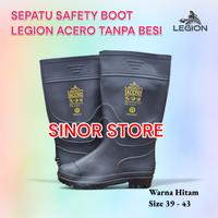 Gambar Sepatu Boot Safety Proyek TANPA BESI Rain Boot Legion Boot - Hitam, Acero 39 dari SINOR Store undefined 1 Tokopedia