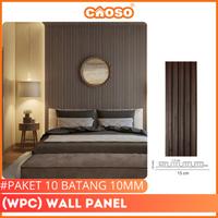 Gambar (Paket 10 Batang) WPC wall Panel 10mm Dekorasi Dinding Premium Kayu | Wallpanel Woodpanel CAOSO - KY SERAT TERANG, 290CM  dari CAOSO INTERIOR undefined 1 Tokopedia