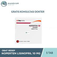 Gambar Noperten 10 mg 6 Tablet / Lisinopril / Hipertensi dari Apotekmandjurofficial undefined 3 Tokopedia