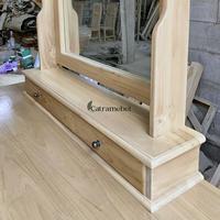 Gambar Meja Rias Minimalis Jati Jepara 7 Laci Finishing Natural Warna Kayu dari Catra Mebel undefined 5 Tokopedia