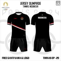 Gambar Setelan Jersey kontingen timnas Indonesia 2024 baju kaos badminton free custom nama - Putih, XS dari kaosjerseytokobaru undefined 3 Tokopedia