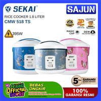 Gambar SEKAI Rice Cooker CMW 518 TS 1.8 Liter Penanak Nasi CMW518TS - MERAH MUDA dari Sajun Electronic Serpong undefined 1 Tokopedia