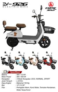 Gambar EXOTIC EV-926 PACIFIC BIKE SEPEDA LISTRIK TERMURAH - Merah Muda dari Hapemall.id undefined 3 Tokopedia