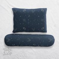 Gambar Sarung Bantal Guling - Cover Pillow Bolster Tencel Set Orion Toddler - BL x Catherine Sumi - Navy dari BabyJoy Playthings undefined 1 Tokopedia