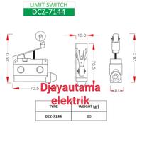 Gambar Limit Switch CZ-7144 Long Flat Roller One Way DV dari Djaya Utama Elektrik undefined 2 Tokopedia