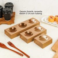 Gambar Cup Holder Tray Take Away 1/2/3 Lubang Tatakan Gelas Minuman Tatak Cup - lubang 1 dari shinning starr undefined 2 Tokopedia