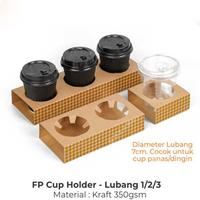 Gambar Cup Holder Tray Take Away 1/2/3 Lubang Tatakan Gelas Minuman Tatak Cup - lubang 1 dari shinning starr undefined 1 Tokopedia