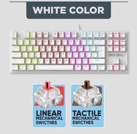 Gambar KEYBOARD GAMING MECHANICAL ARMAGEDDON MKA-2C NEO BLACK/WHITE - LINEAR SWITCH - BLACK dari bengkelkomputerptk undefined 4 Tokopedia