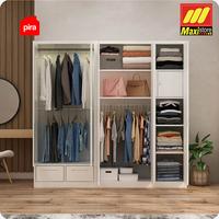Gambar PIRA - SAXON 5P FGD MWD Lemari Pakaian Besi 5 Pintu dengan Laci dan LED dari Maxi Store Makassar undefined 3 Tokopedia