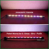 Gambar 3 in 1 Lampu LED Hailong Golden Sea View / 3 Paket Warna Lampu Celup Akuarium / T4 LED HL AS / LED AQUARIUM SUBMERSIBLE LAMP - 20cm dari Pangestu Teknik undefined 5 Tokopedia