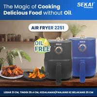 Gambar SEKAI Air Fryer 2,3L AFS2251 650Watt Murah dari JURAGAN ELEKTRONIK PRATAMA undefined 2 Tokopedia